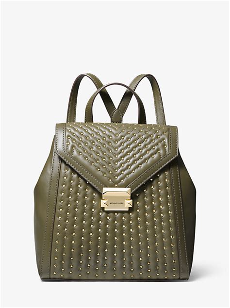 Whitney Medium Studded Leather Backpack 